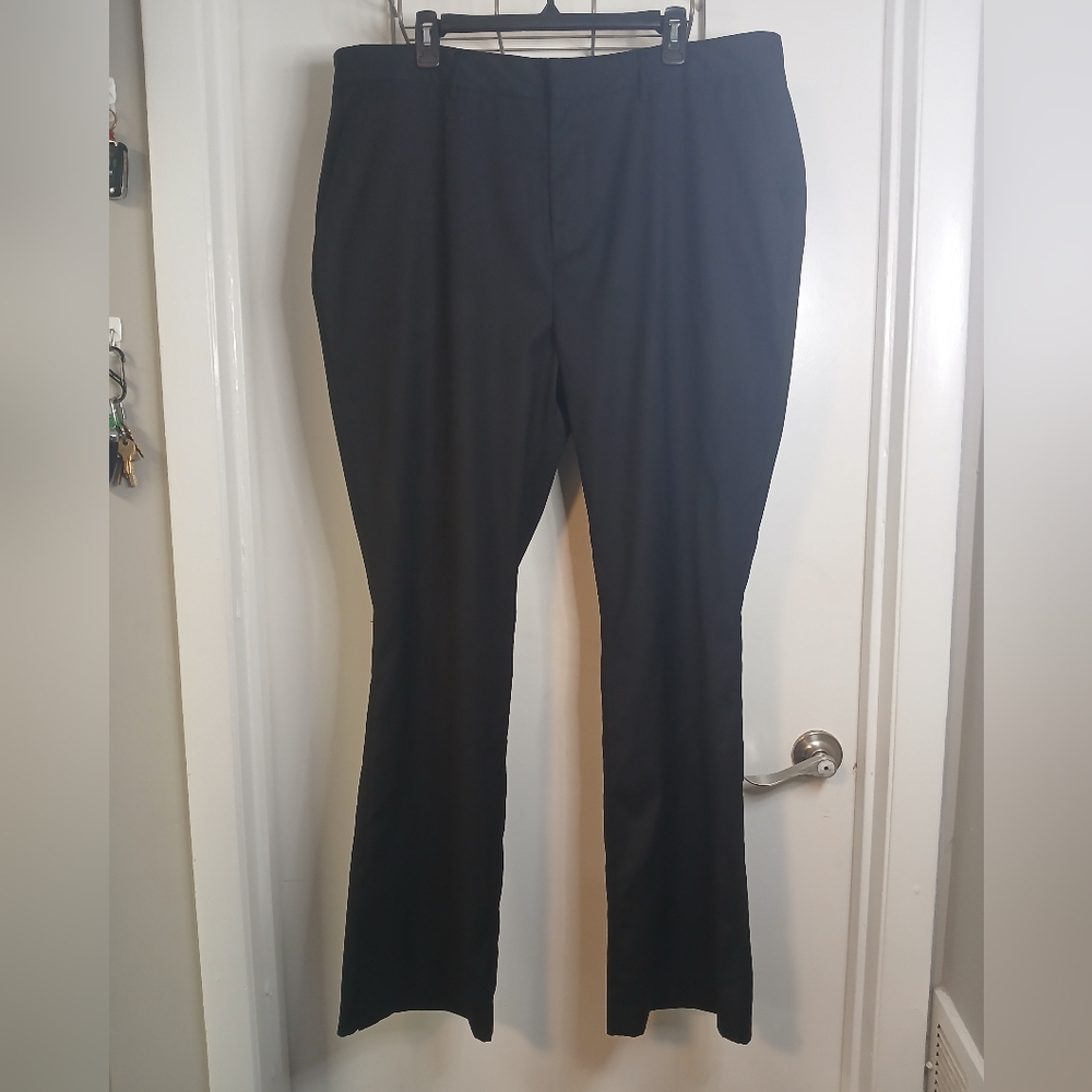 Like New! NovaMen Men's Classic Black Ankle Slit Dress Pants Trousers 40